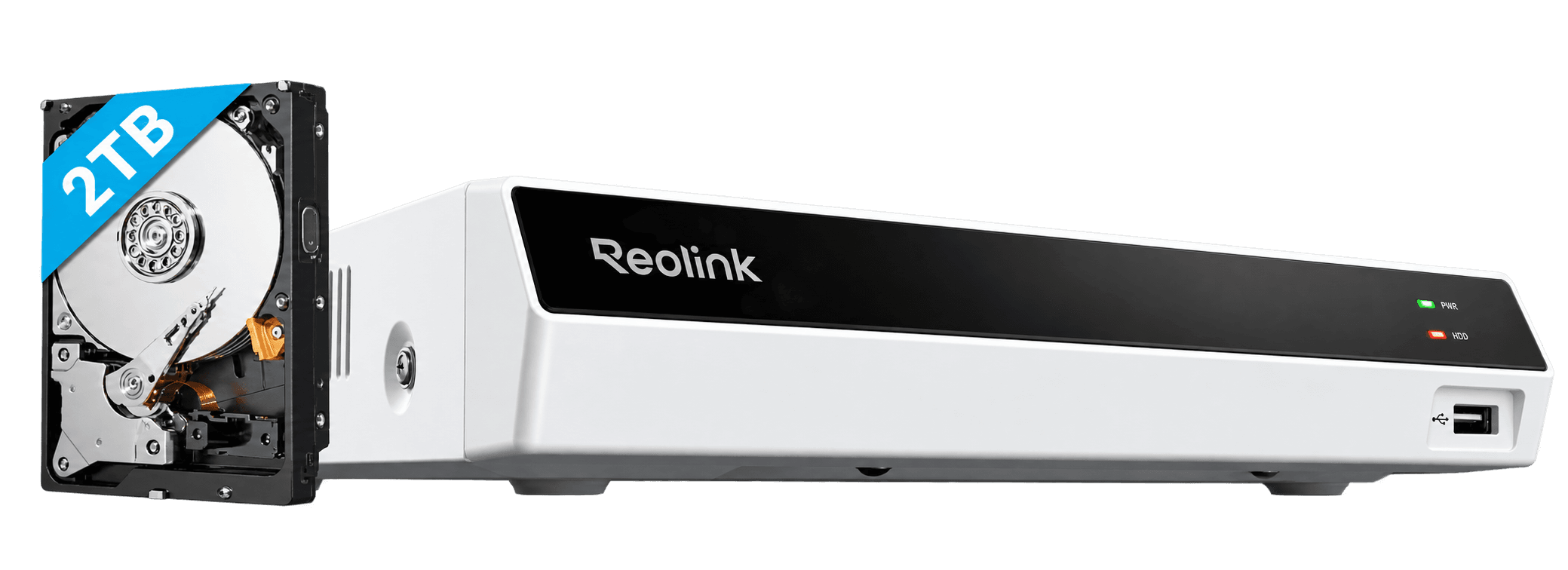 Reolink RLN8-410 NVR 2TB White view 1
