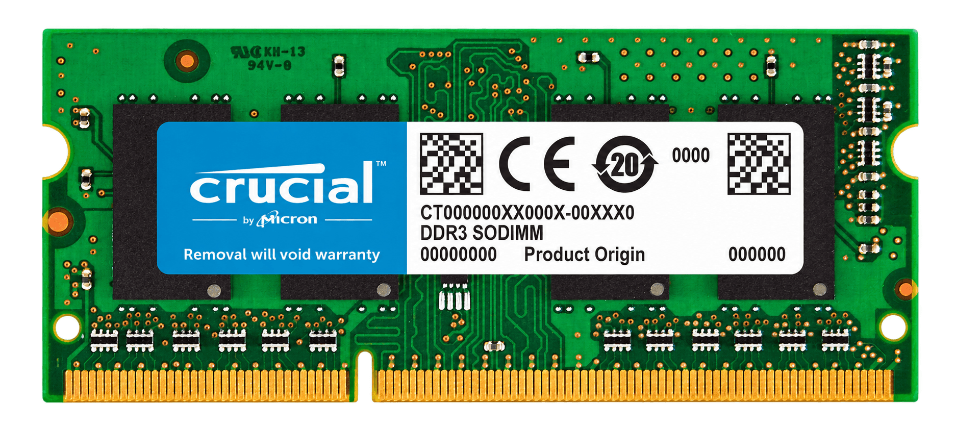 Crucial 4GB DDR3 - 1600MHz view 1