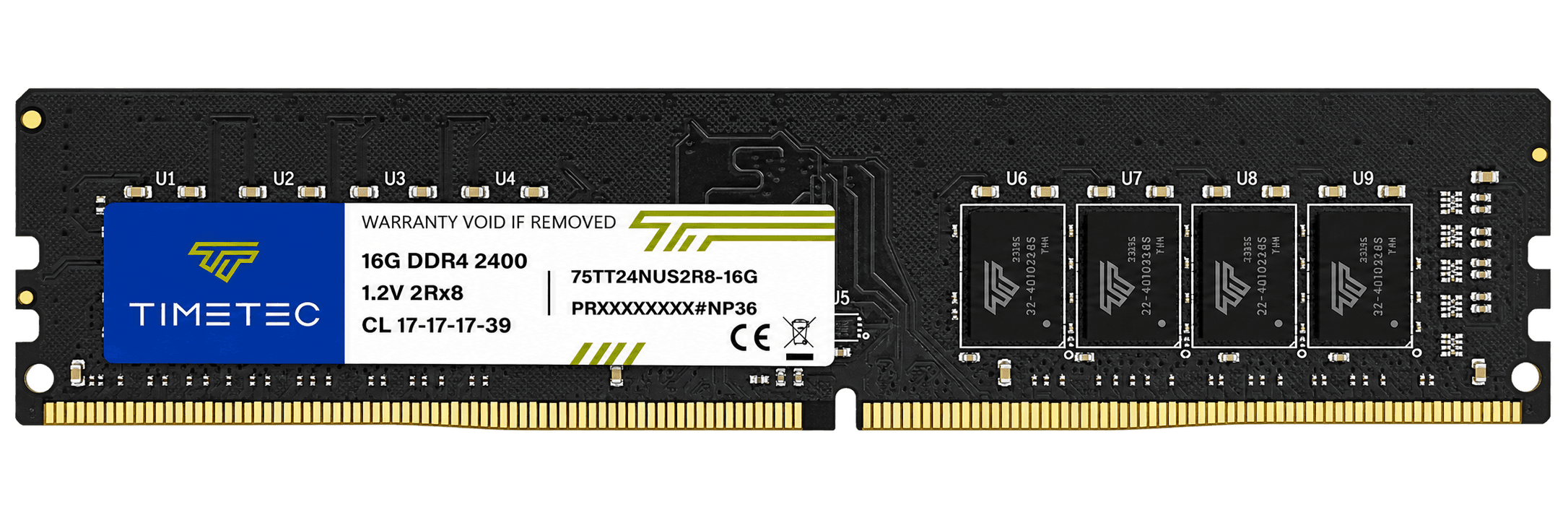 TIMETEC 16GB DDR4 - 2400MHz view 1