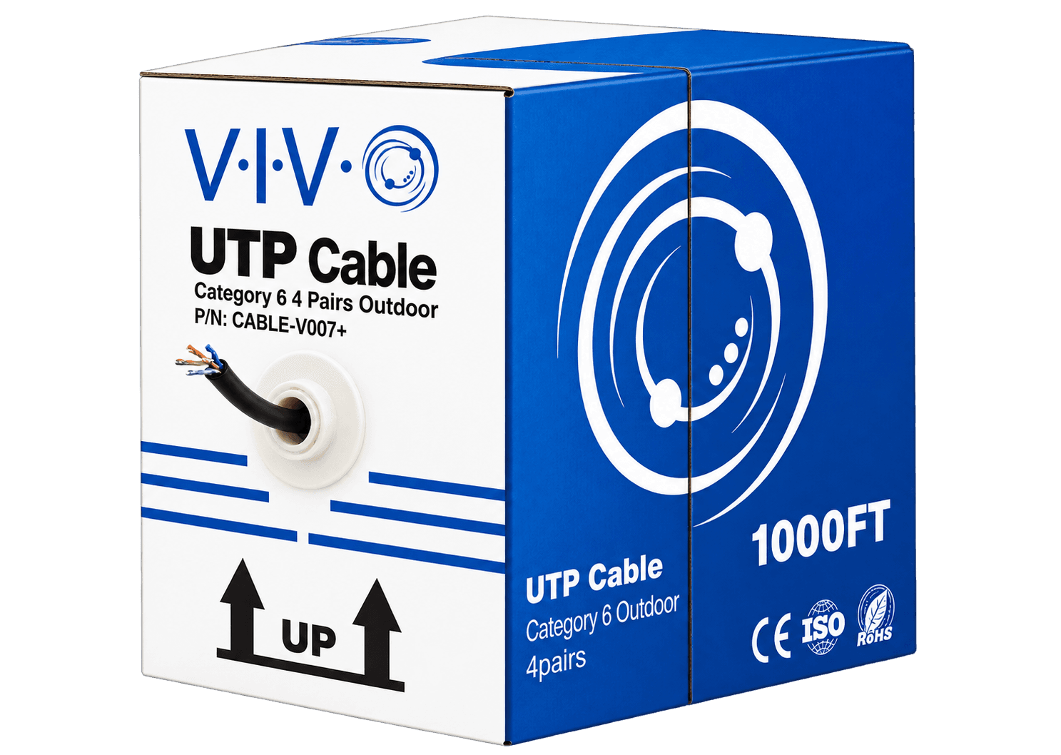 VIVO Cat6 UTP Cable Outdoor 1000ft
