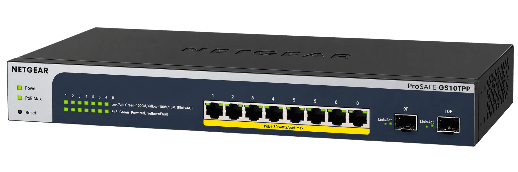 NETGEAR 10-port PoE Gigabit Ethernet Smart Switch