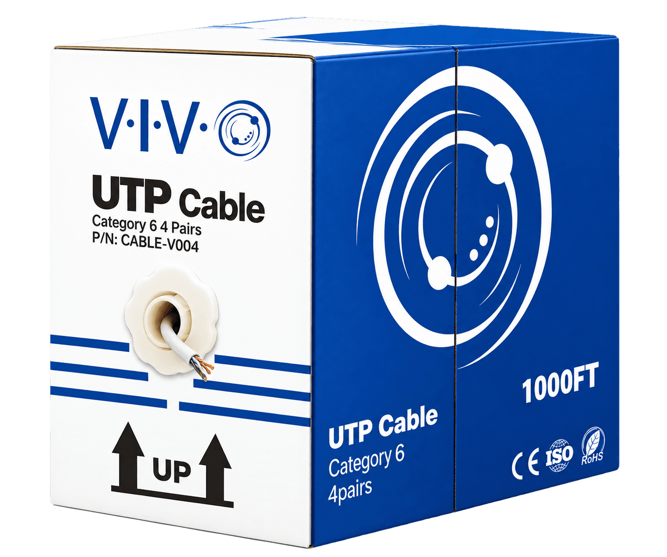 VIVO Cat6 UTP Cable Indoor 1000ft