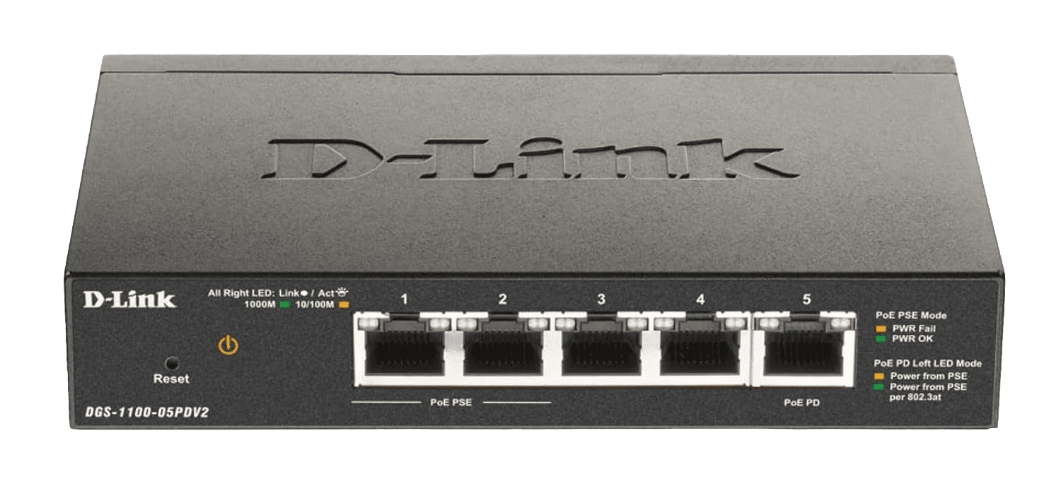 DLink Gigabit Smart Managed Desktop PoE Switch 5 port
