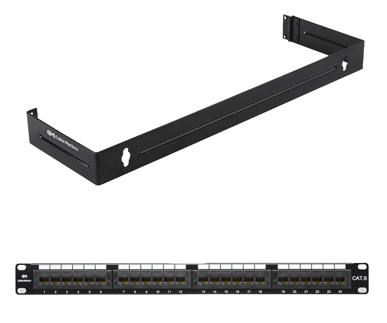 Cable Matters UL-Listed 24-port Patch Panel Rackmount or Wall Mount